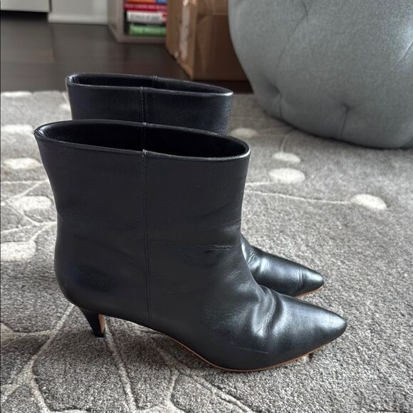 DOLCE VITA Dee Black Leather Ankle Booties, 8 - Picture 5 of 11